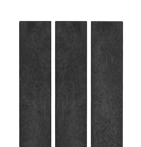 Zaunlatte 78x21, 1,48 m, mit geradem Kopf, schwarz