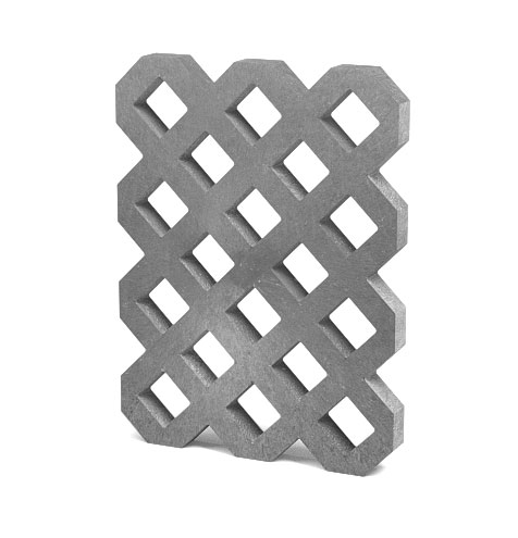 Rasengitterplatte VD800+, 80x60x6 cm, grau